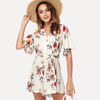 Picture of 2018 Hot Self Tie Floral Print Wrap Jumpsuit