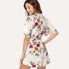 Picture of 2018 Hot Self Tie Floral Print Wrap Jumpsuit