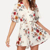 Picture of 2018 Hot Self Tie Floral Print Wrap Jumpsuit