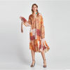 Picture of 2018 Hot Textured shoulder strap dress Solid color base long knee-length slim