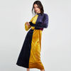 Picture of 2018 Hot New Velvet color matching dress