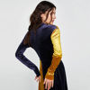 Picture of 2018 Hot New Velvet color matching dress